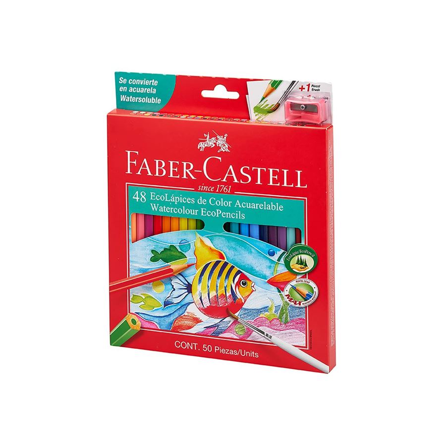 Faber-Castell - Ecolápiz acuarelable x 48