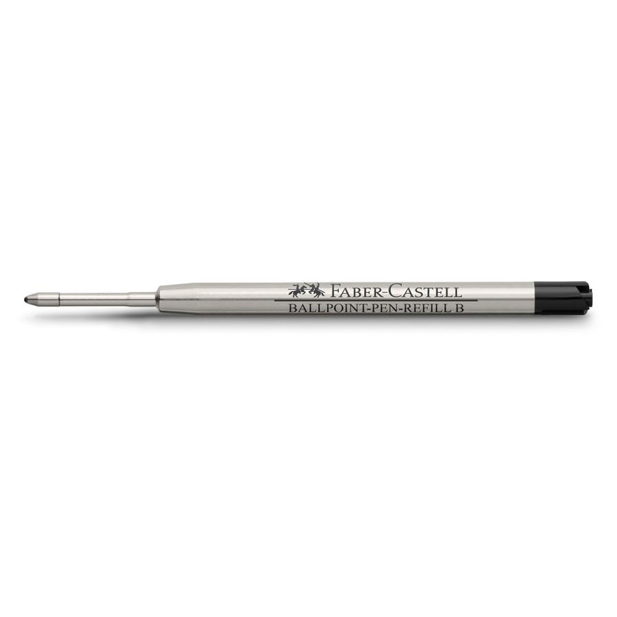 Faber-Castell - Recambio para bolígrafo, B, negro