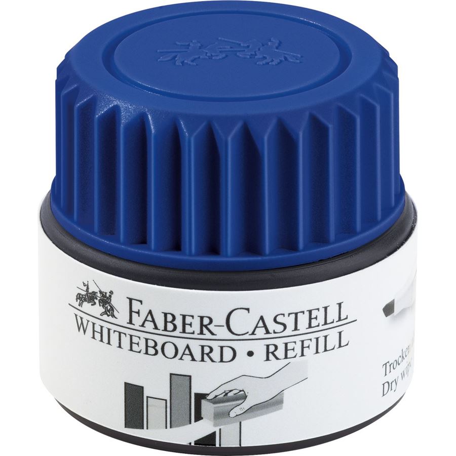 Faber-Castell - Tintero para marcador Grip para pizarra blanca, azul