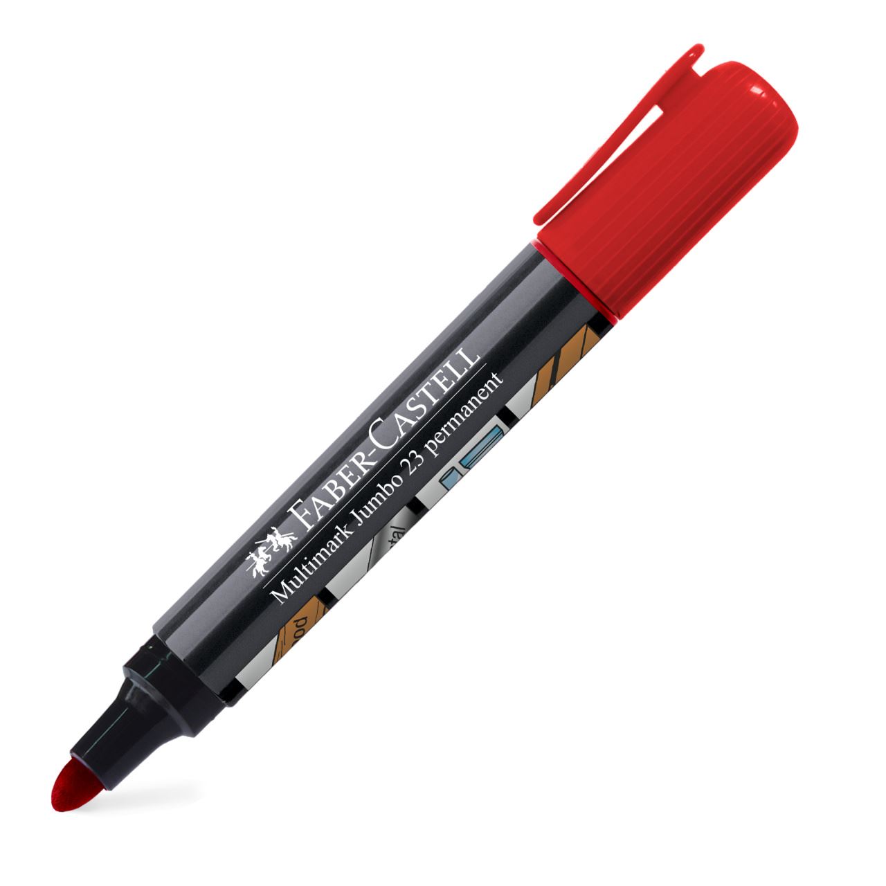 Faber-Castell - Marcador permanente Multimark Jumbo 23 rojo