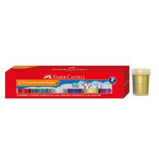 Faber-Castell - Témpera escarchada 15 ml estuche x 6
