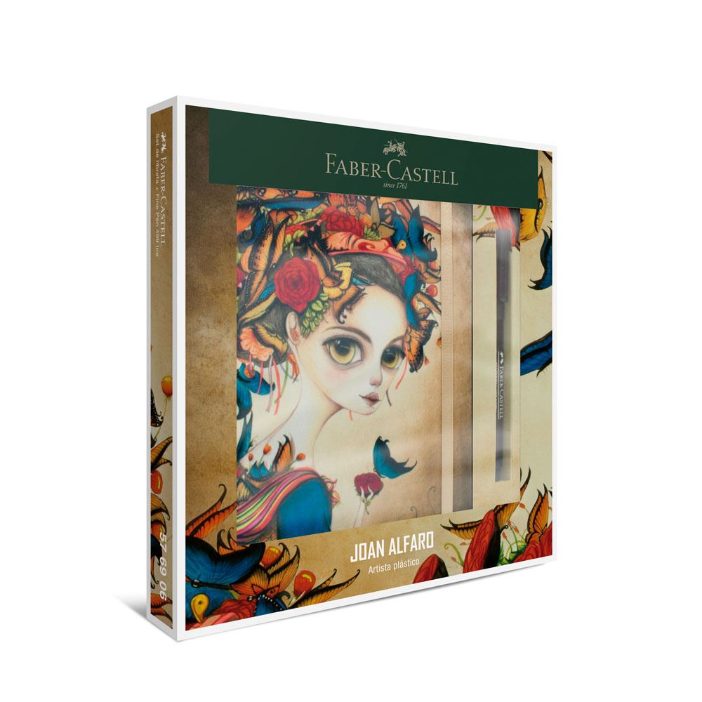 Faber-Castell - Set libreta Joan Alfaro I + Finepen 499 ICE negro