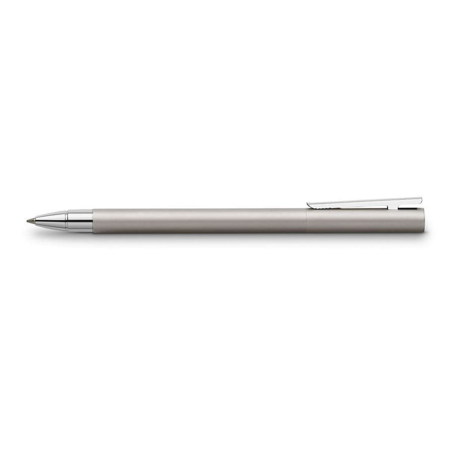 Faber-Castell - Roller Neo Slim acero inoxidable, mate