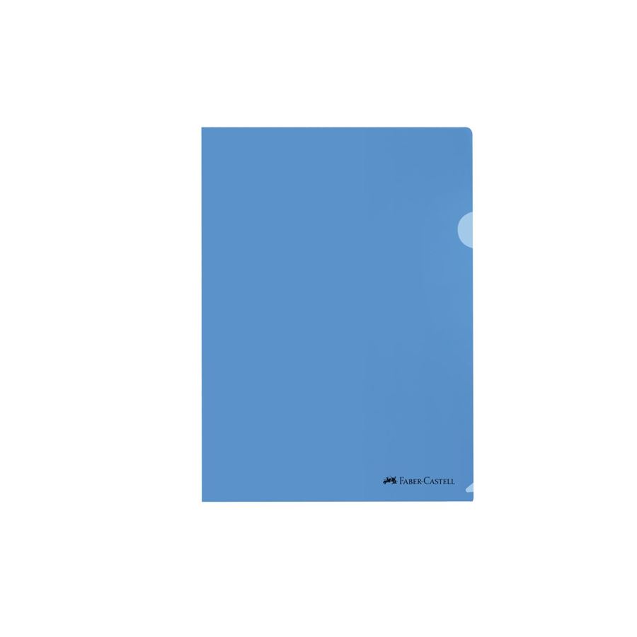 Faber-Castell - Folder transparente color azul set x 10