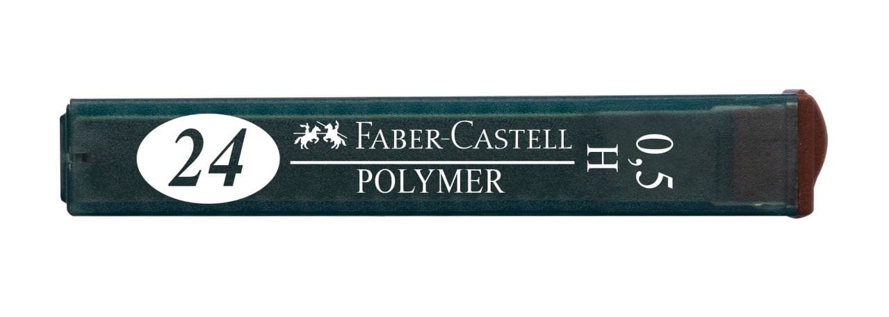 Faber-Castell - Mina d/graf. Polymer 0.5mm H p/port.x24