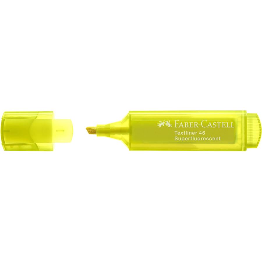 Faber-Castell - Marcador Textliner 46 superfluorescente, amarillo