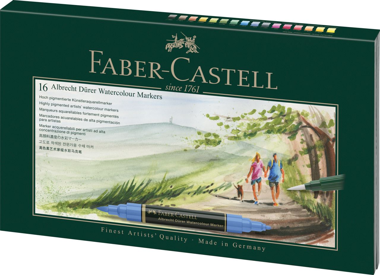 Faber-Castell - Juego regalo c/16 marcadores A. Dürer Watercolour Marker