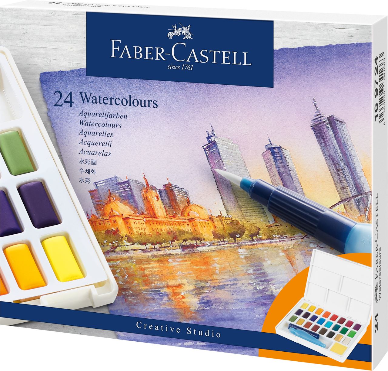 Faber-Castell - Estuche con 24 acuarelas
