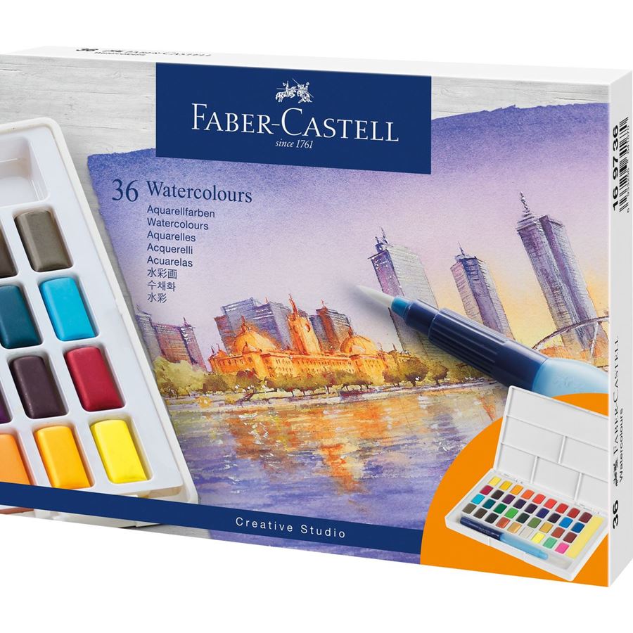Faber-Castell - Estuche con 36 acuarelas
