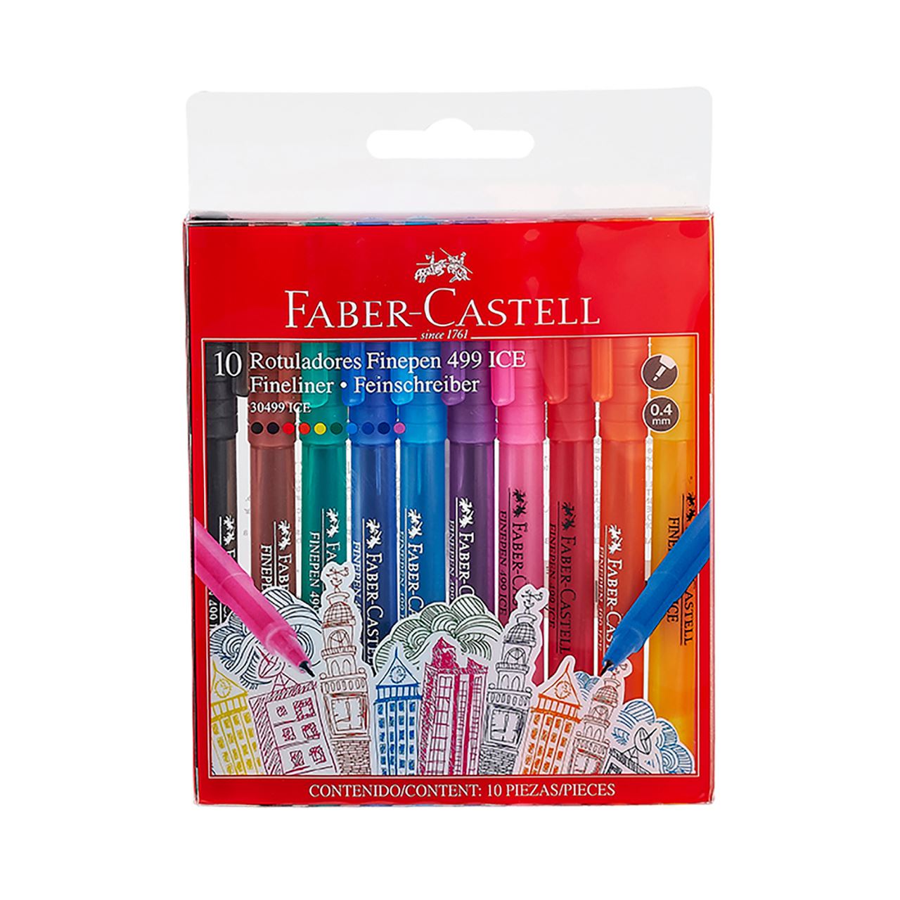 Faber-Castell - Marc. Finepen 499 Ice 30499 set x10
