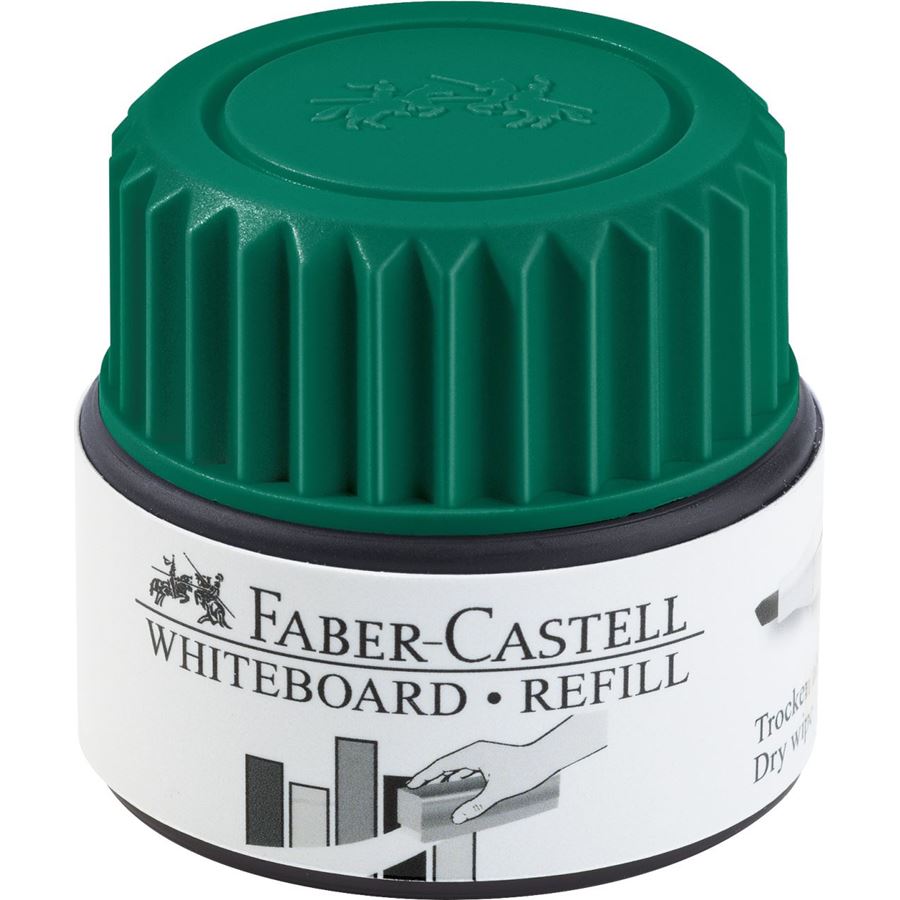 Faber-Castell - Tintero para marcador Grip para pizarra blanca, verde