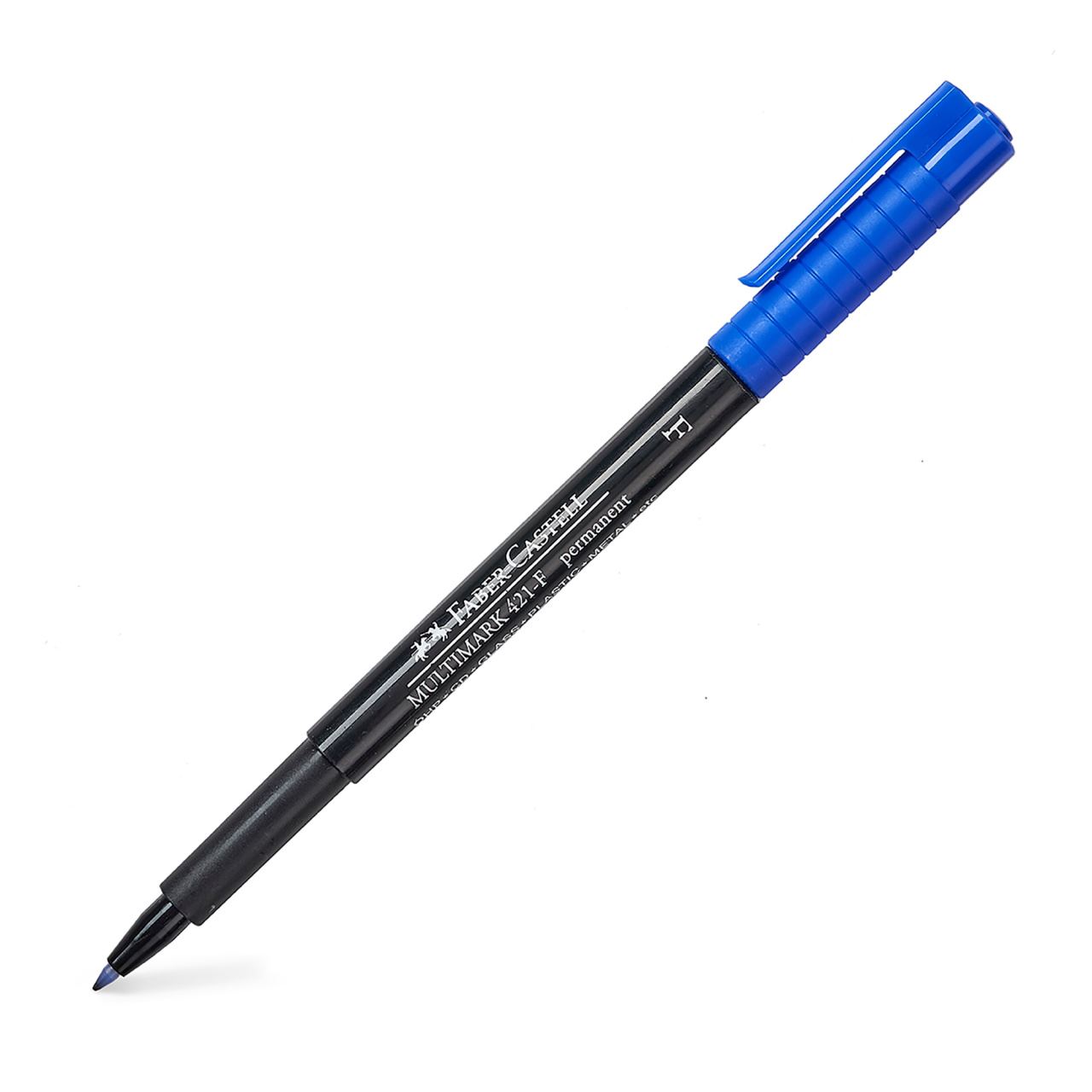 Faber-Castell - Marcador permanente Multimark 421-F azul
