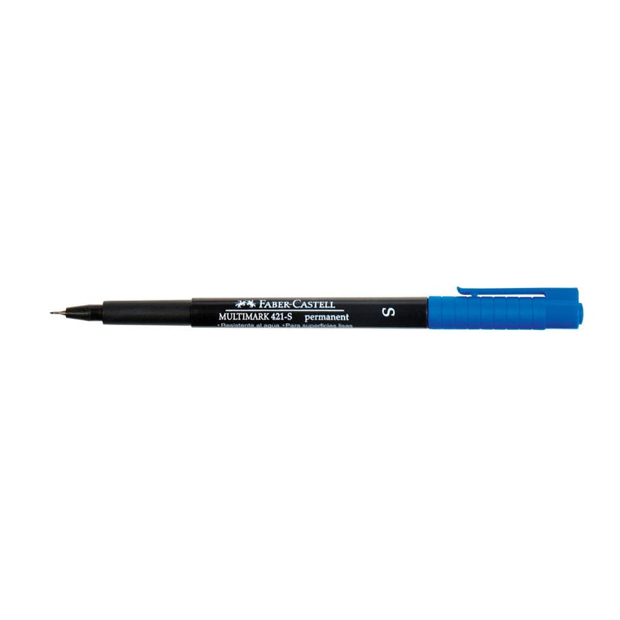 Faber-Castell - Marcador permanente Multimark 421-S azul