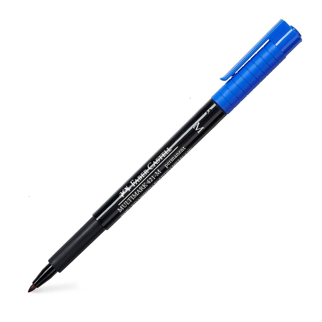 Faber-Castell - Marcador permanente Multimark 421-M azul