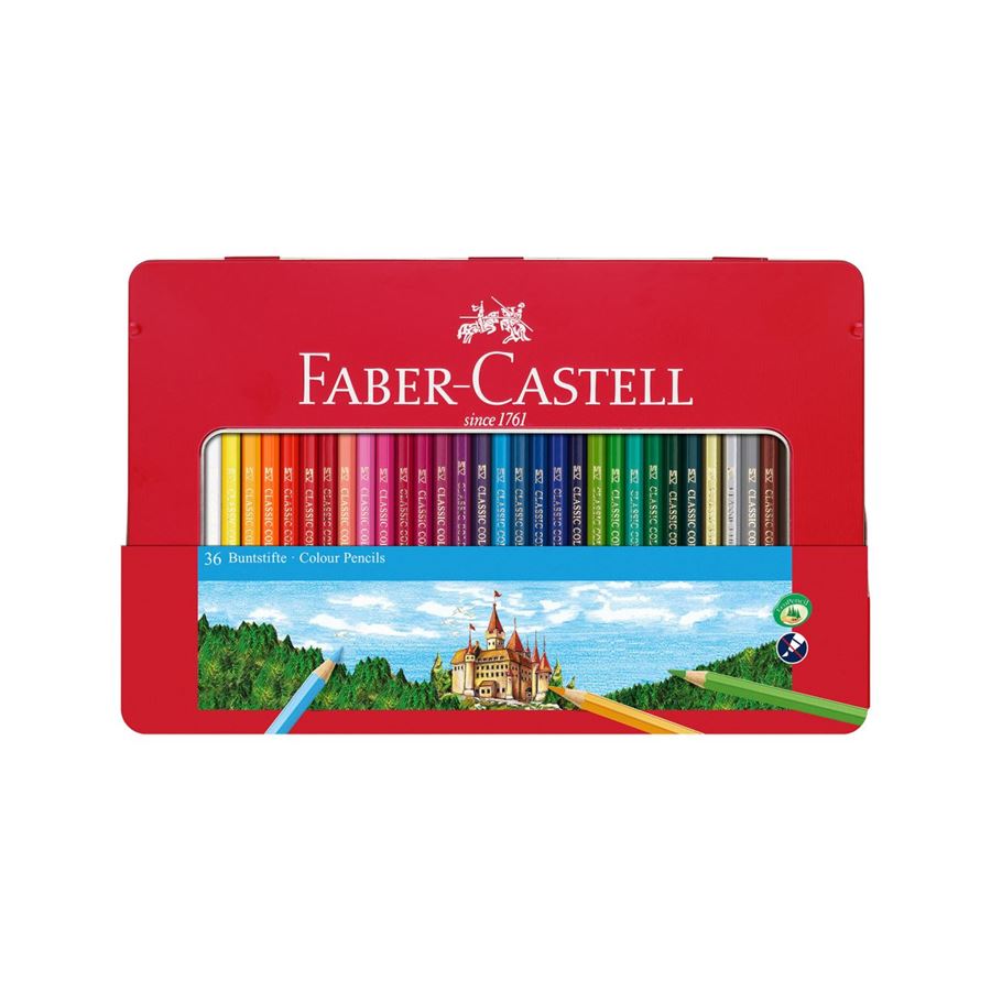 Faber-Castell - Ecolápices color triang lata x36