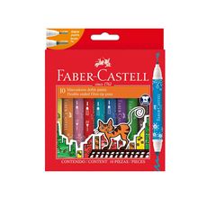 Faber-Castell - 10 marcadores doble punta