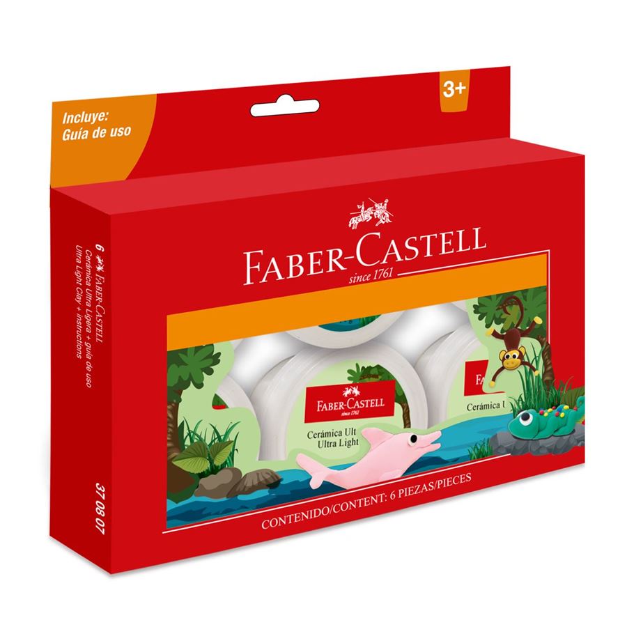 Faber-Castell - Cerámica ultra ligera col basicos 14g x6