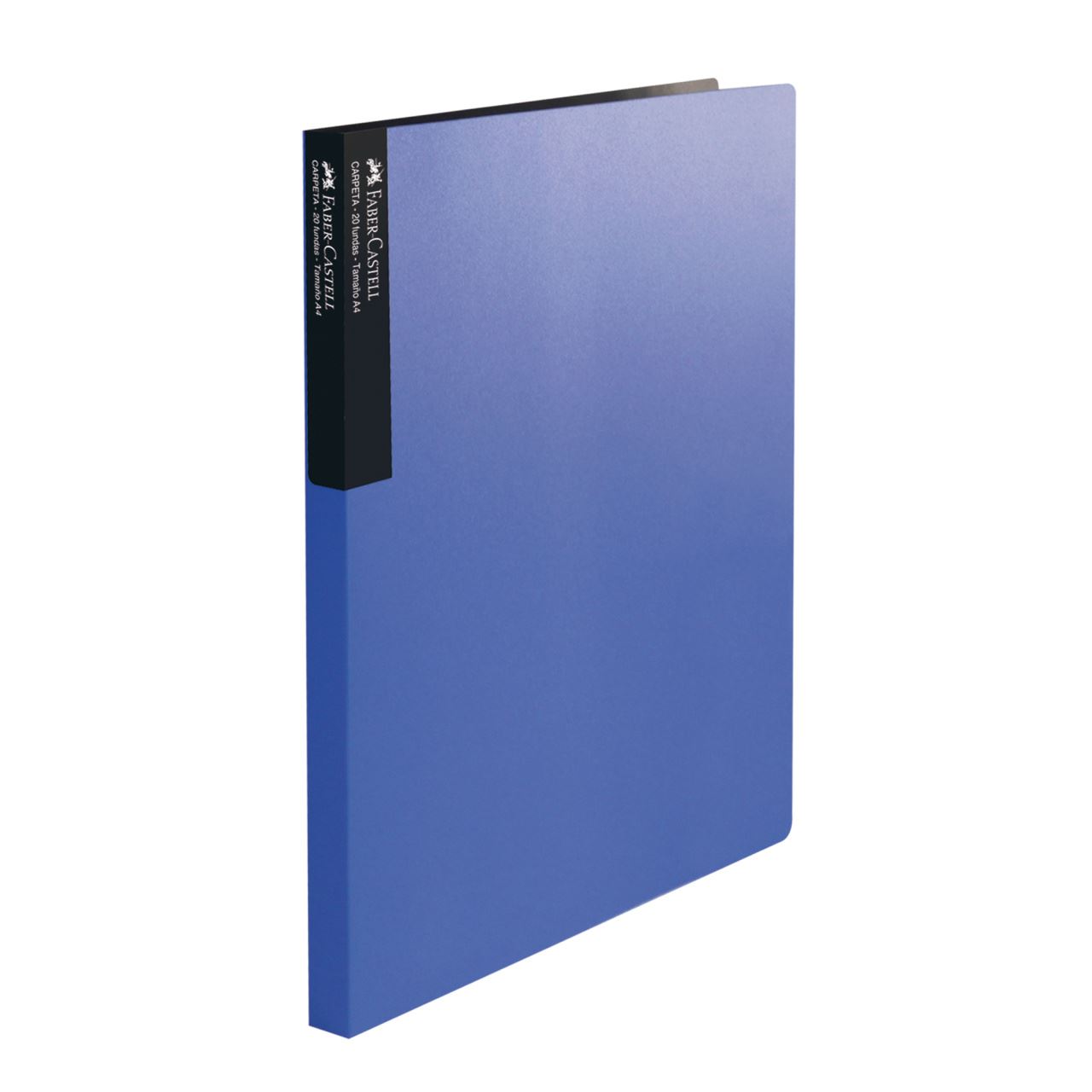 Faber-Castell - Carpeta con 20 fundas azul