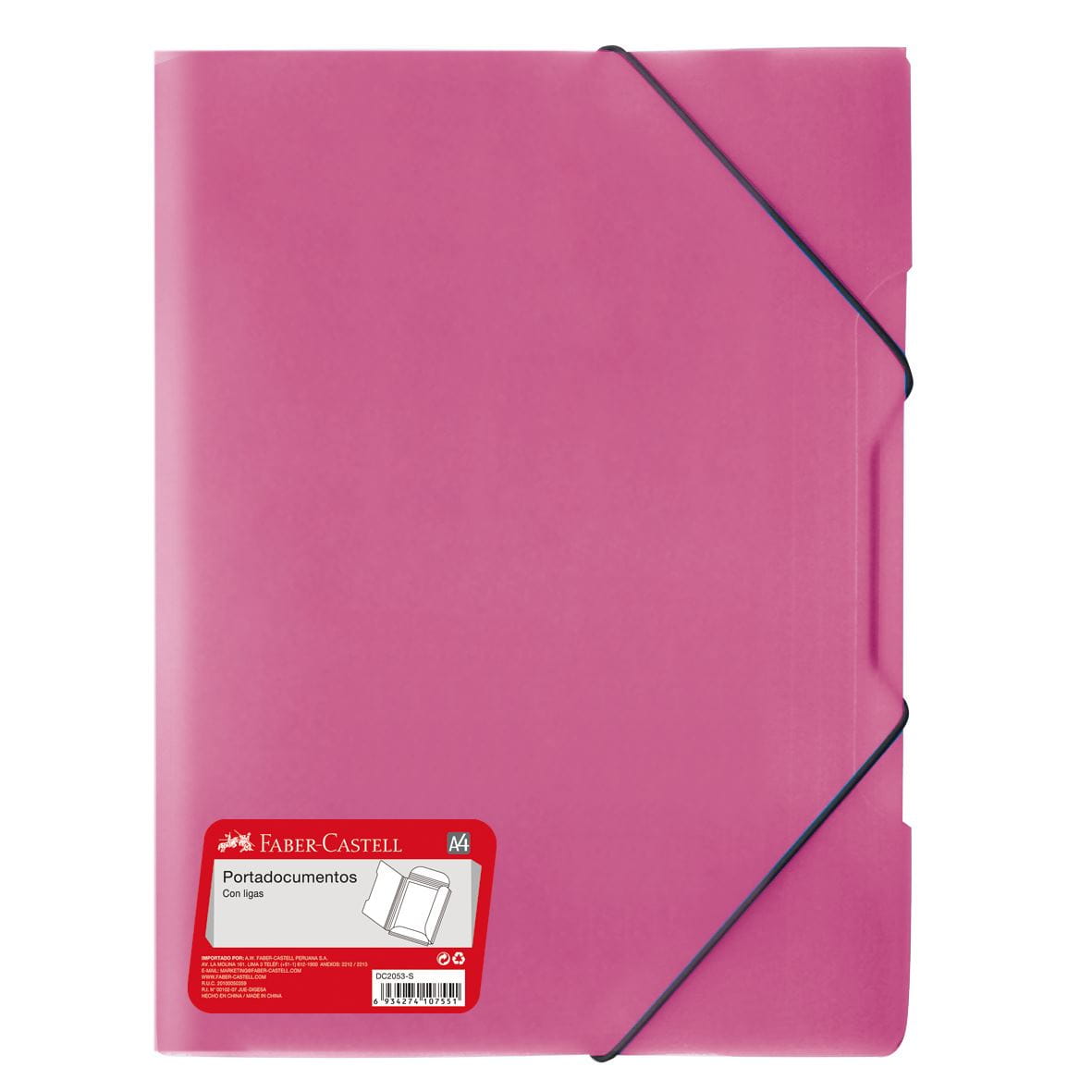 Faber-Castell - Porta doc DC2053-S A4 ligas rosado