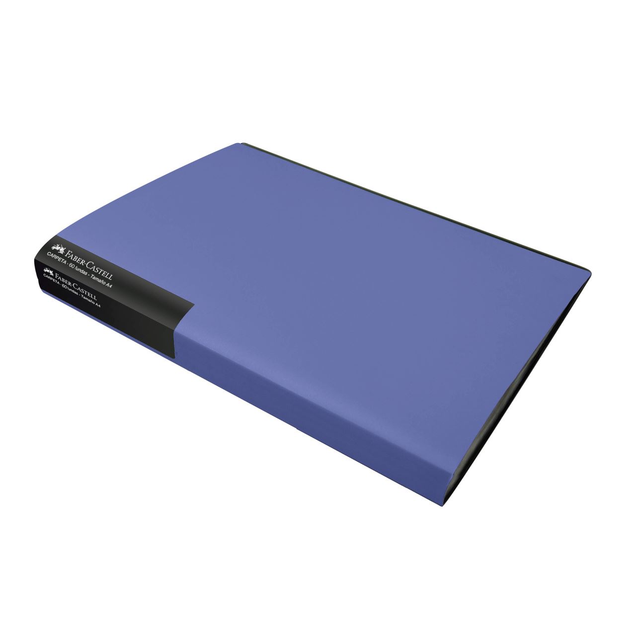 Faber-Castell - Carpeta CF1960 A4 con 60 fundas azul
