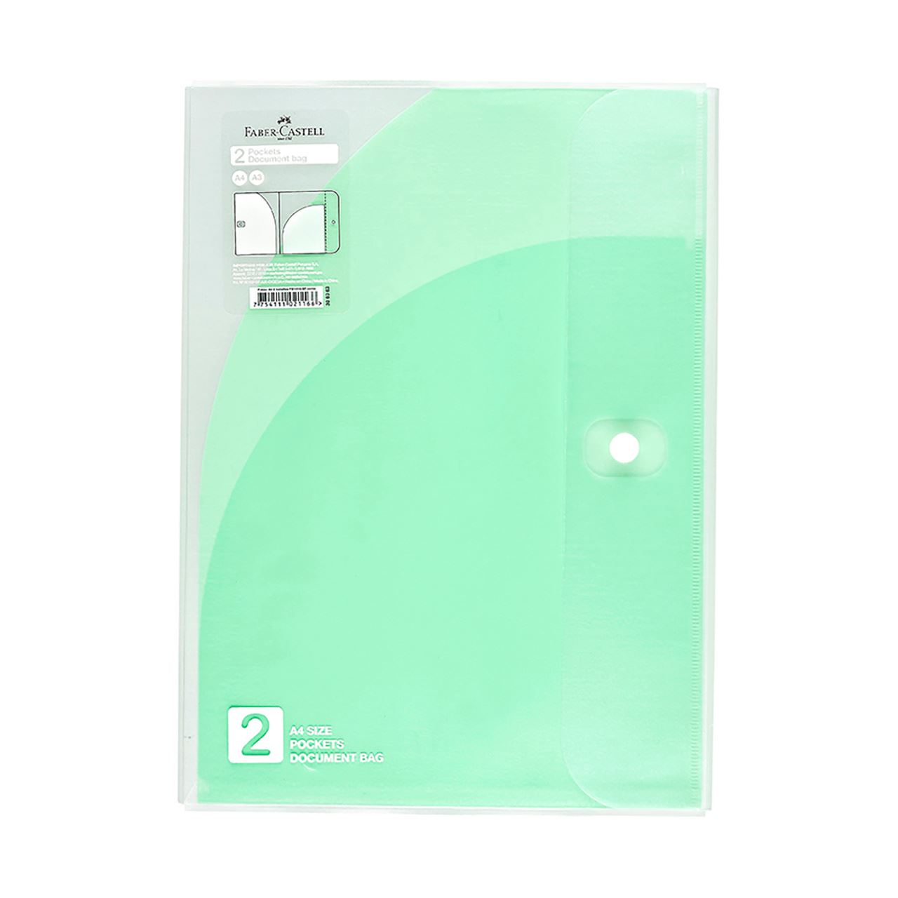 Faber-Castell - Folder A4 2 bolsillos verde