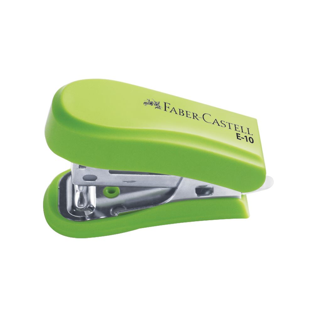 Faber-Castell - Mini engrapador E-10 para 10h verde cl