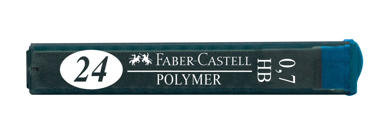 Faber-Castell - Mina d/graf. Polymer 0.7mm HB p/port.x24