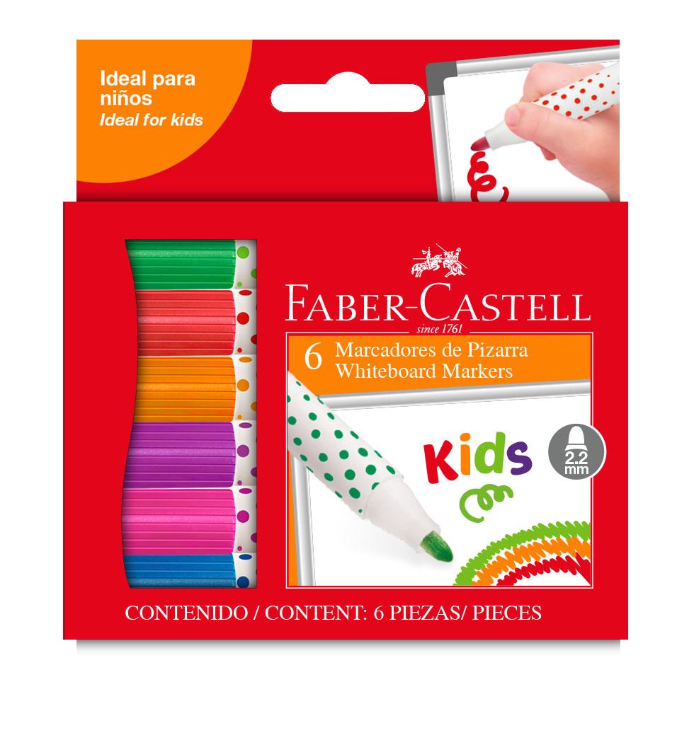 Faber-Castell - Plumones para pizarra KIDS