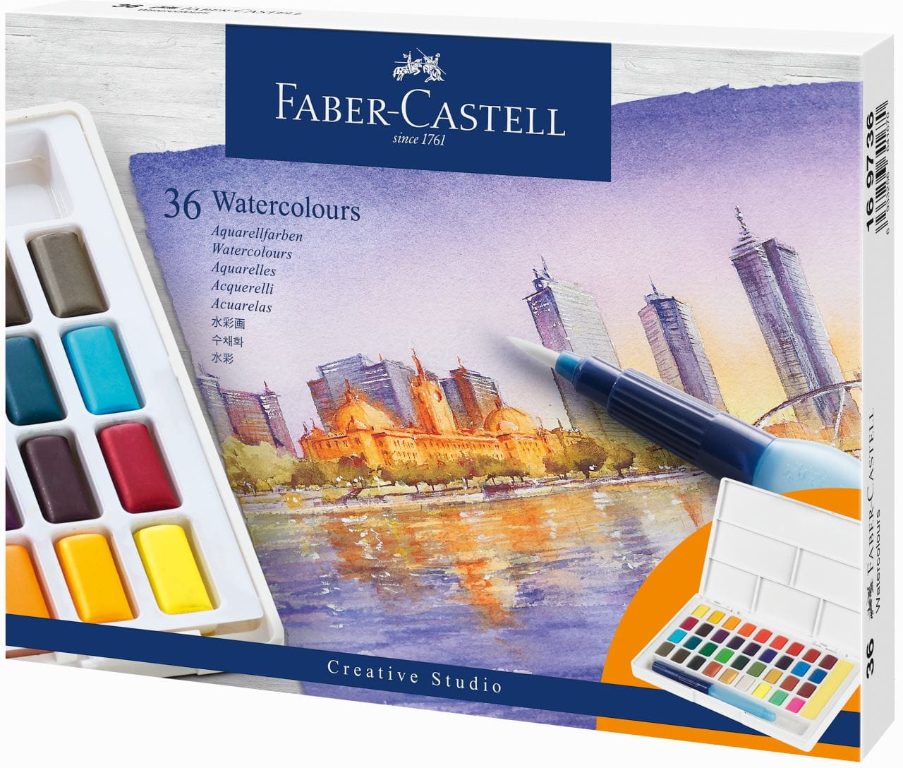 Faber-Castell - Estuche con 36 acuarelas