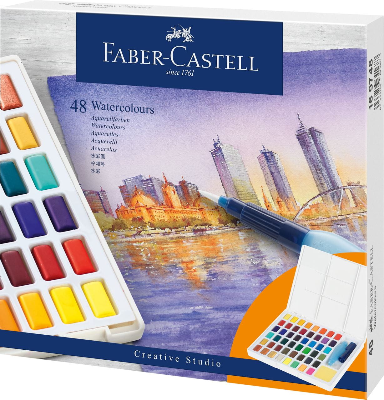 Faber-Castell - Estuche con 48 acuarelas