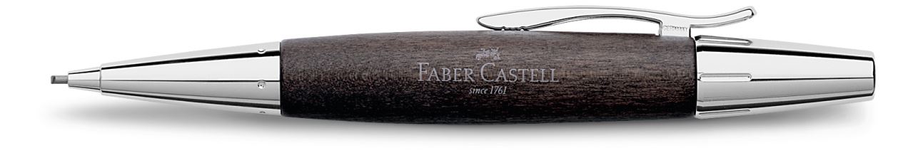 Faber-Castell - Portaminas e-motion madera de peral, 1,4 mm, negro