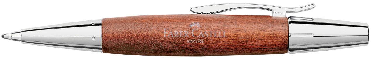 Faber-Castell - Bolígrafo e-motion madera de peral, B coñac